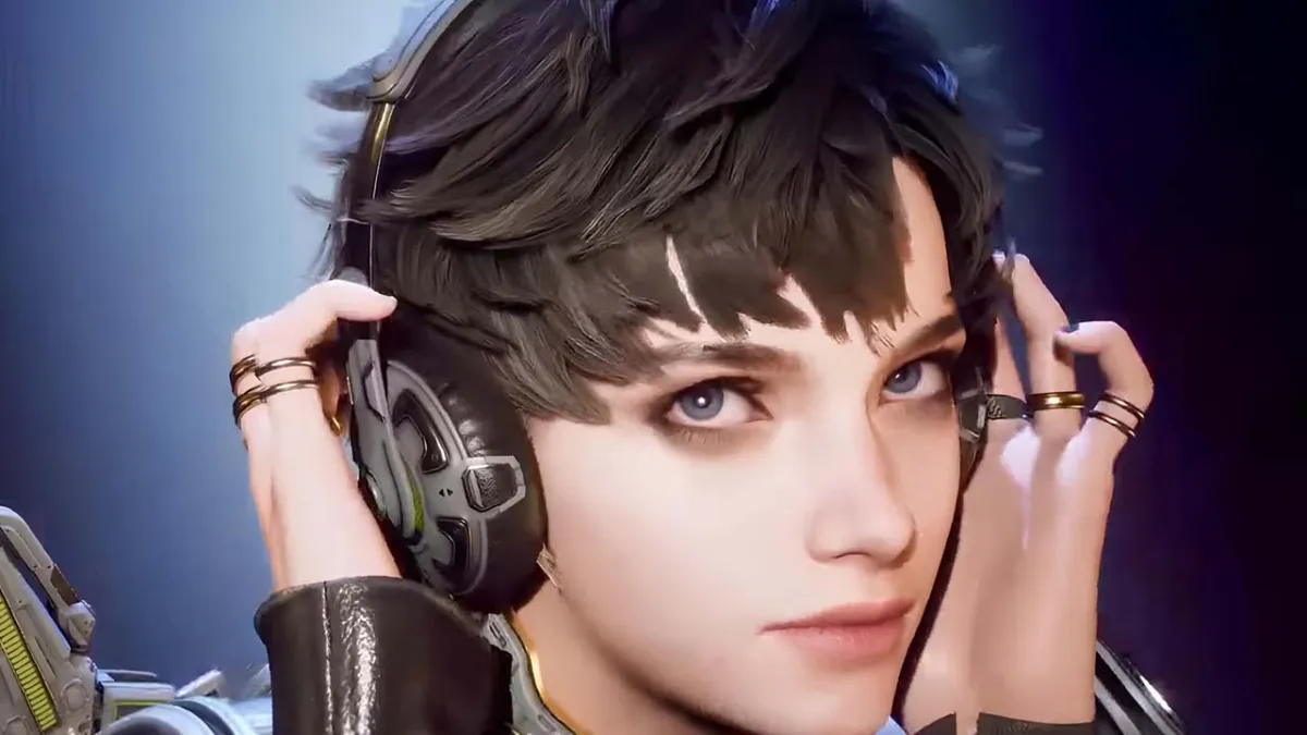 The First Descendant's Luna, a short-haired woman wearing headphones.